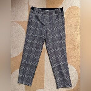 H&M Plaid Dress Pants Tailored Fit